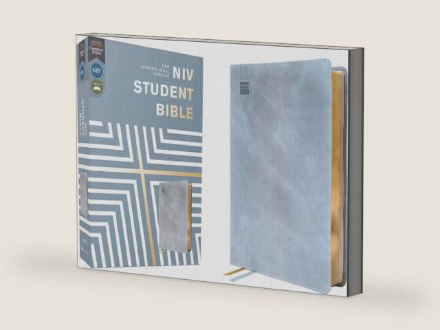 NIV, Student Bible, Leathersoft, Teal, Comfort Print by Zondervan | barcode:9780310461678 | source:'9780310461678-right-three-quarter.jpg