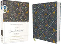 NIV, Journal the Word Bible (Perfect for Note-Taking), Double-Column, Cloth over Board, Navy Floral, Red Letter, Comfort Print: Reflect, Take Notes, or Create Art Next to Your Favorite Verses by Zondervan | barcode:9780310463115 | source:'9780310463115.jpg