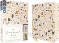NIV, Journal the Word Bible (Perfect for Note-Taking), Cloth over Board, Cream, Red Letter, Comfort Print: Reflect, Take Notes, or Create Art Next to Your Favorite Verses by Zondervan | barcode:9780310463146 | source:'9780310463146.jpg