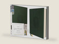 NIV, Journal the Word Bible (Perfect for Note-Taking), Leathersoft, Green, Red Letter, Comfort Print: Reflect, Take Notes, or Create Art Next to Your Favorite Verses by Zondervan | barcode:9780310463245 | source:'9780310463245-right-three-quarter.jpg