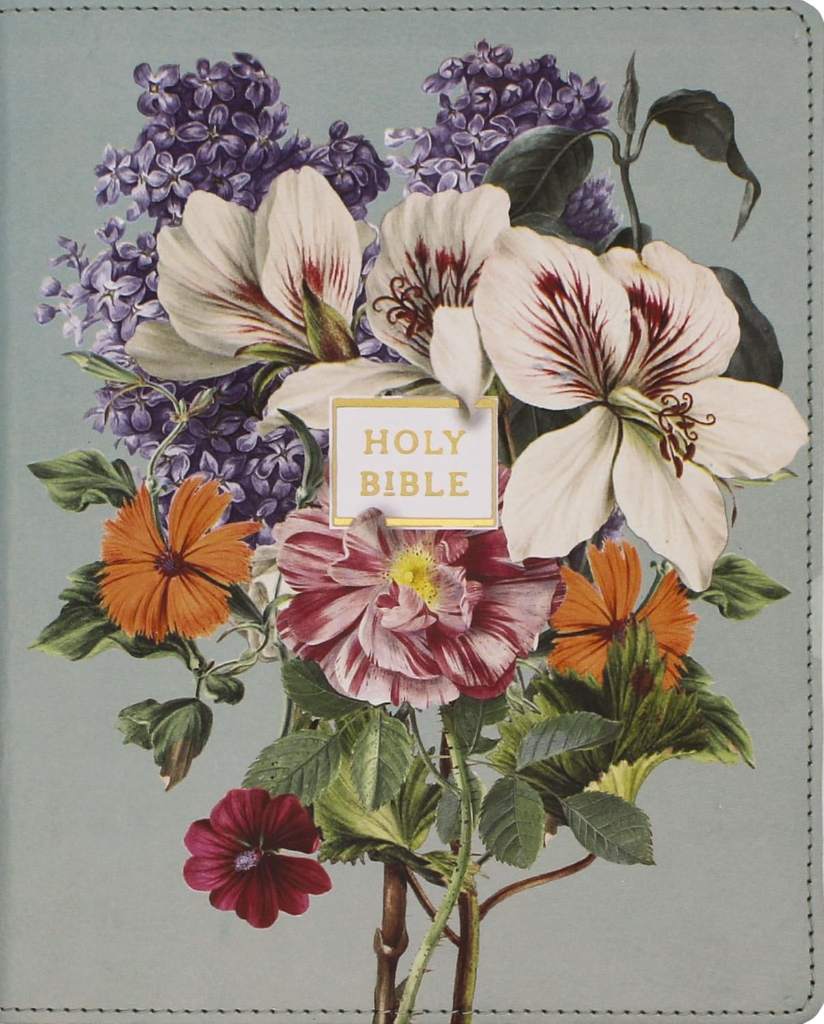 NIV, Artisan Collection Bible, Large Print, Leathersoft, Sage Floral, Red Letter, Comfort Print by Zondervan | barcode:9780310465775 | source:'9780310465775.jpg