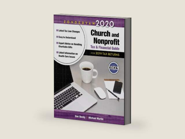 Zondervan 2020 Church and Nonprofit Tax and Financial Guide: For 2019 Tax Returns by Dan Busby | barcode:9780310588788 | source:'9780310588788-right-three-quarter.jpg