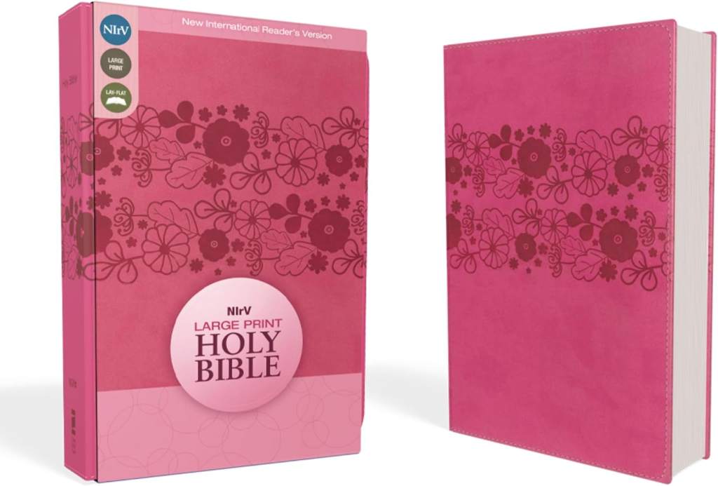 NIrV, Holy Bible, Large Print, Leathersoft, Pink by Zondervan | barcode:9780310743996 | source:'9780310743996.jpg