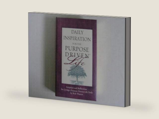 Daily Inspiration for the Purpose Driven® Life Padded HC Deluxe: Scripture and Reflections for Living a Purpose-Driven Life Daily by Rick Warren | barcode:9780310808213 | source:'9780310808213-right-three-quarter.jpg