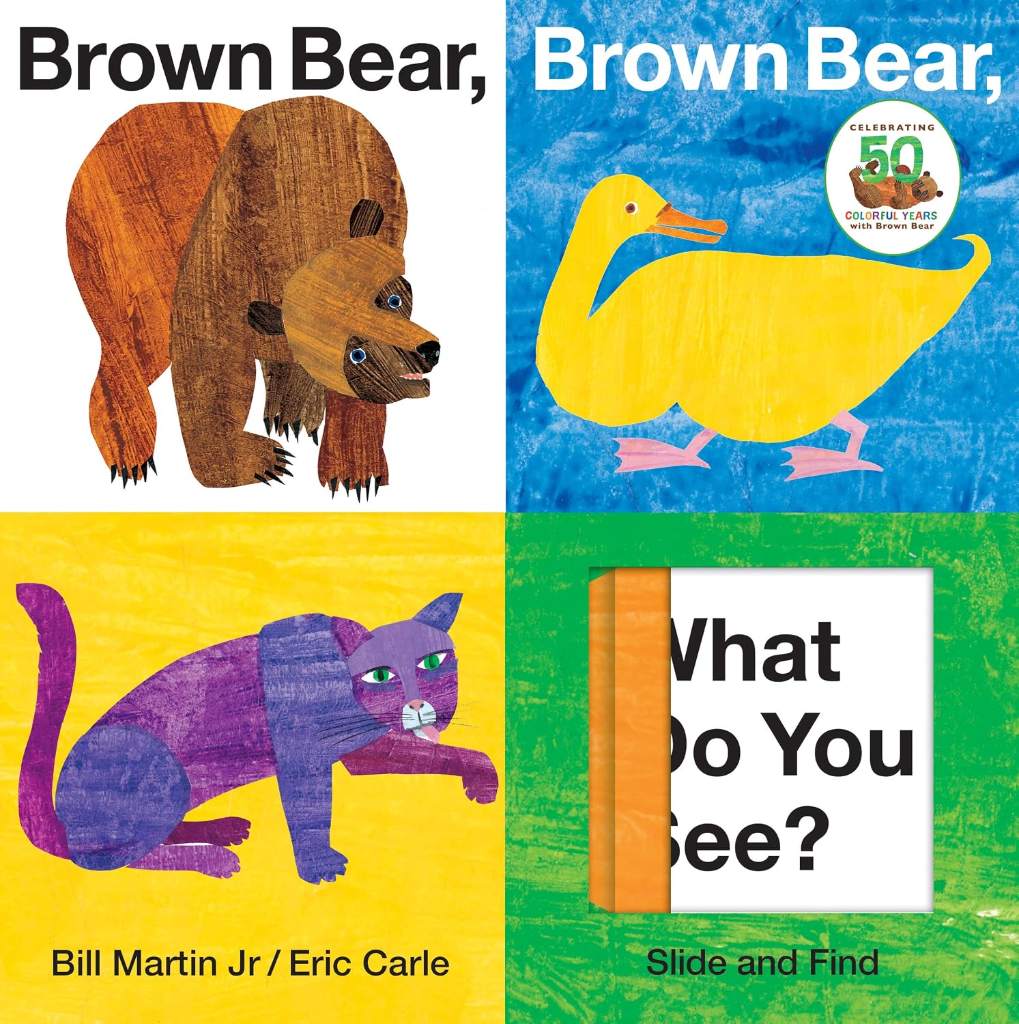 Brown Bear, Brown Bear, What Do You See? Slide and Find (Brown Bear and Friends): An interactive board book edition of the classic Eric Carle picture book by Bill Martin Jr. | barcode:9780312509262 | source:'9780312509262.jpg