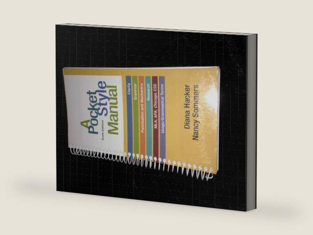 A Pocket Style Manual by Diana Hacker | barcode:9780312542542 | source:'9780312542542-right-three-quarter.jpg