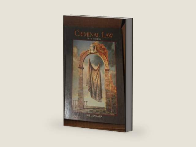 Criminal Law by Joel Samaha | barcode:9780314061201 | source:'9780314061201-right-three-quarter.jpg