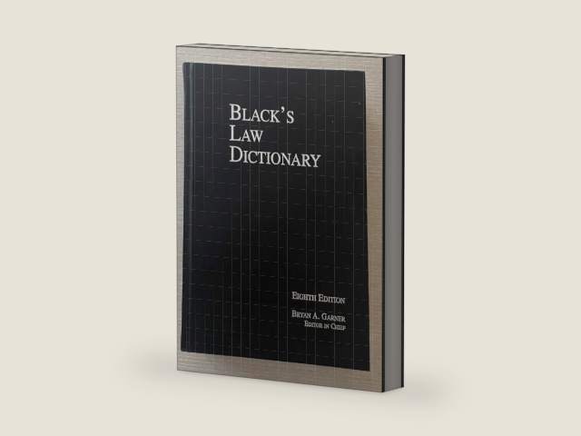 Black's Law Dictionary, 8th Edition by Bryan A. Garner | barcode:9780314151995 | source:'9780314151995-right-three-quarter.jpg