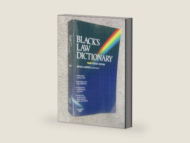 Black's Law Dictionary (Pocket), 3rd Edition by Bryan A. Garner | barcode:9780314158628 | source:'9780314158628-right-three-quarter.jpg