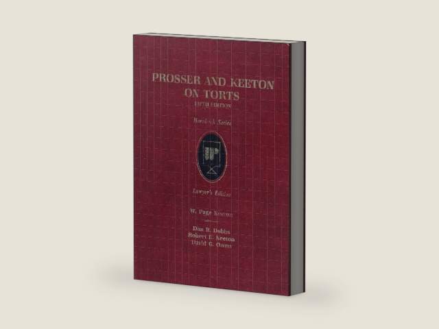 Prosser and Keeton on Torts/With 1988 Pocket Part (Hornbook Series, Lawyers Edition) by William Prosser | barcode:9780314744425 | source:'9780314744425-right-three-quarter.jpg