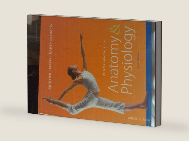 Fundamentals of Anatomy & Physiology (9th Edition) by Frederic H. Martini | barcode:9780321709332 | source:'9780321709332-right-three-quarter.jpg