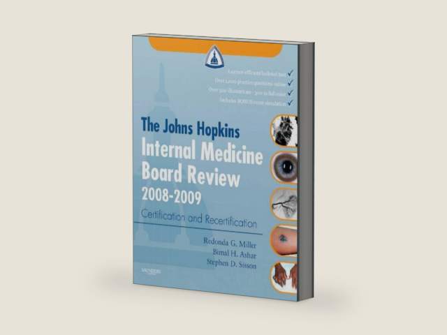The Johns Hopkins Internal Medicine Board Review 2008-2009: with Online Exam Simulation by The Johns Hopkins Hospital | barcode:9780323046992 | source:'9780323046992-right-three-quarter.jpg