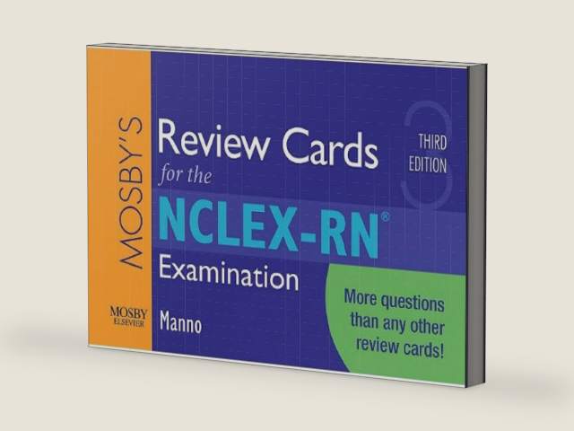 Mosby's Review Cards for the NCLEX-RN® Examination by Martin S. Manno RN MSN APRN BC | barcode:9780323057424 | source:'9780323057424-right-three-quarter.jpg