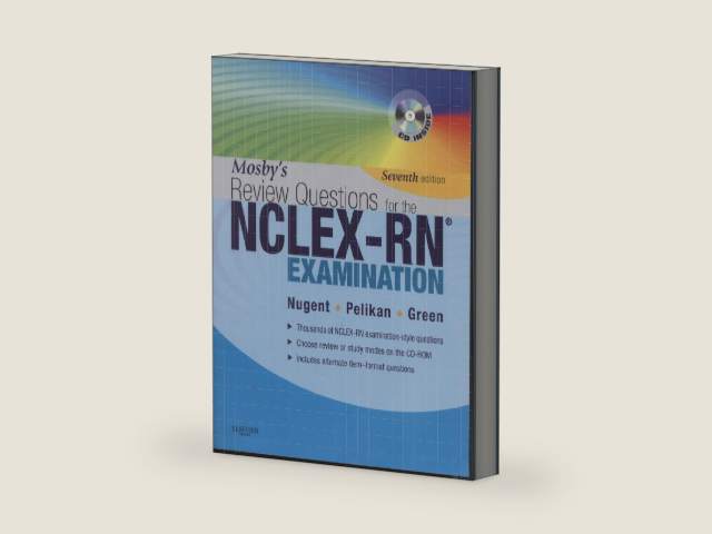 Mosby's review questions for the NCLEX-RN examination, 7th edition by Patricia M. Nugent | barcode:9780323074438 | source:'9780323074438-right-three-quarter.jpg