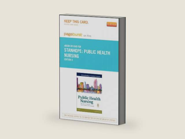 Public Health Nursing - Elsevier eBook on Intel Education Study (Retail Access Card): Population-Centered Health Care in the Community by Marcia Stanhope PhD RN FAAN | barcode:9780323170185 | source:'9780323170185-right-three-quarter.jpg