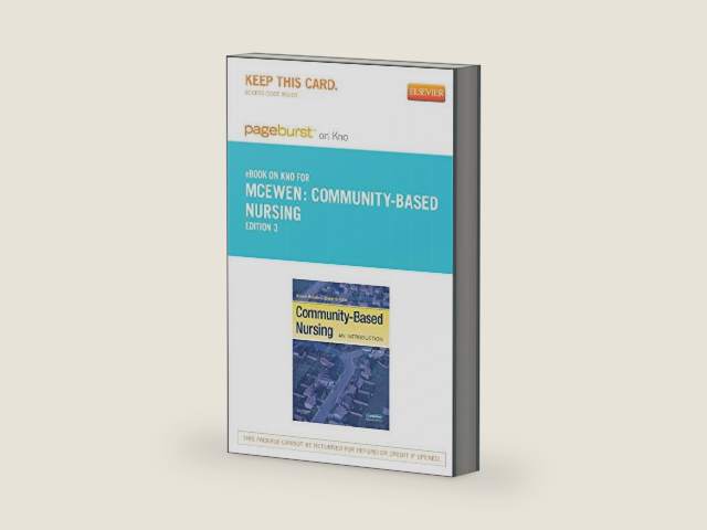 Community-Based Nursing - Elsevier eBook on Intel Education Study (Retail Access Card): An Introduction by Melanie McEwen PhD RN CNE ANEF FAAN | barcode:9780323184823 | source:'9780323184823-right-three-quarter.jpg