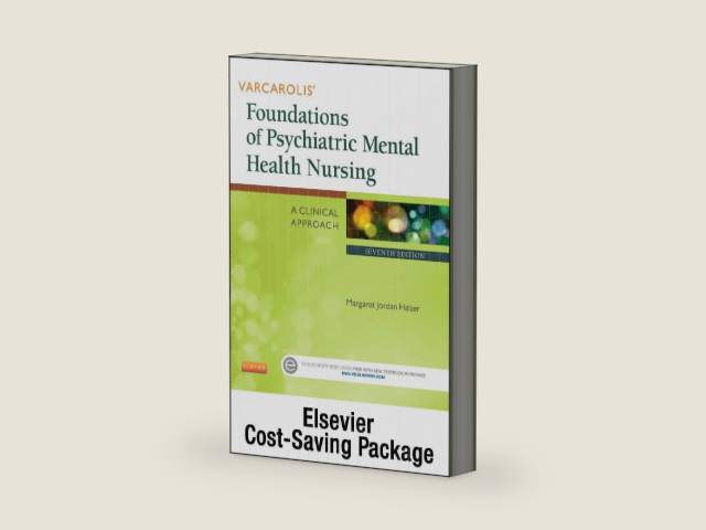 Varcarolis' Foundations of Psychiatric Mental Health Nursing and Elsevier Adaptive Quizzing Package by Margaret Jordan Halter PhD PMHCNS-BC | barcode:9780323287593 | source:'9780323287593-right-three-quarter.jpg
