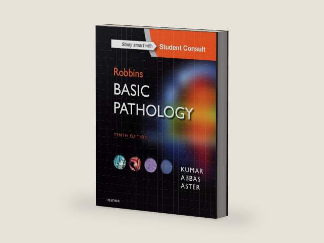 Robbins Basic Pathology (Robbins Pathology) by Vinay Kumar MBBS MD FRCPath | barcode:9780323353175 | source:'9780323353175-right-three-quarter.jpg
