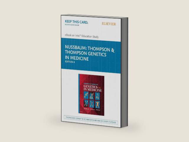 Thompson & Thompson Genetics in Medicine Elsevier eBook on Intel Education Study (Retail Access Card): Thompson & Thompson Genetics in Medicine ... on Intel Education Study (Retail Access Card) by Robert L. Nussbaum MD FACP FACMG | barcode:9780323392013 | source:'9780323392013-right-three-quarter.jpg