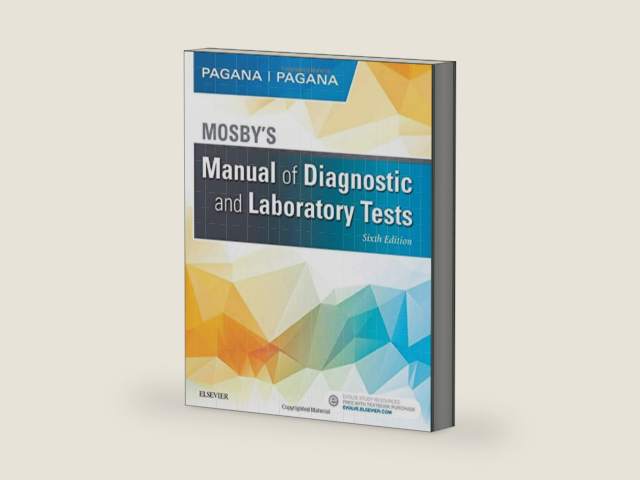 Mosby's Manual of Diagnostic and Laboratory Tests by Kathleen Deska Pagana PhD RN | barcode:9780323446631 | source:'9780323446631-right-three-quarter.jpg