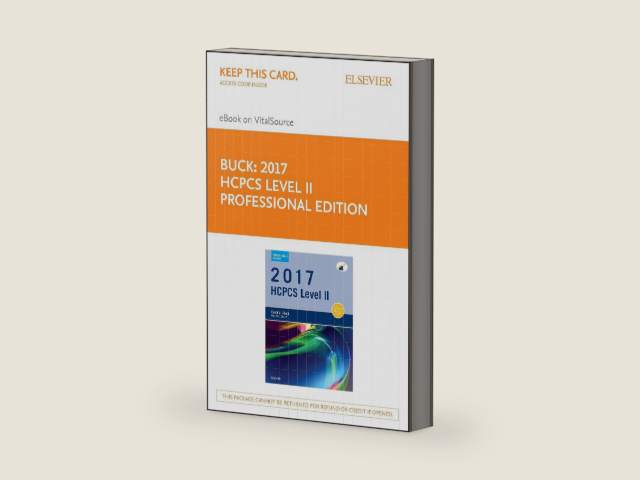 2017 HCPCS Level II Professional Edition - E-Book by Carol J. Buck | barcode:9780323484862 | source:'9780323484862-right-three-quarter.jpg