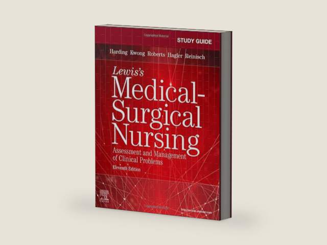 Study Guide for Lewis's Medical-Surgical Nursing: Assessment and Management of Clinical Problems, 11e by Mariann M. Harding PhD RN CNE FAADN | barcode:9780323551564 | source:'9780323551564-right-three-quarter.jpg