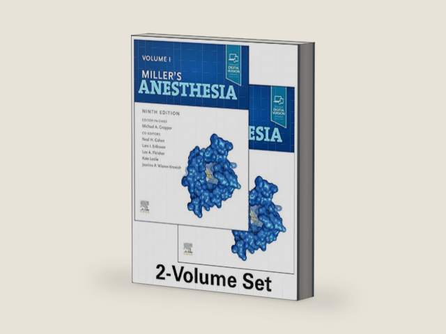 Miller's Anesthesia, 2-Volume Set by Michael A. Gropper MD PhD | barcode:9780323596046 | source:'9780323596046-right-three-quarter.jpg