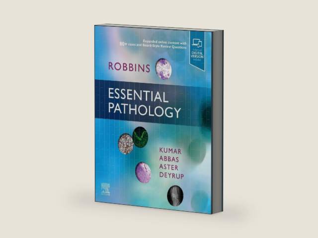 Robbins Essential Pathology by Vinay Kumar MBBS MD FRCPath | barcode:9780323640251 | source:'9780323640251-right-three-quarter.jpg