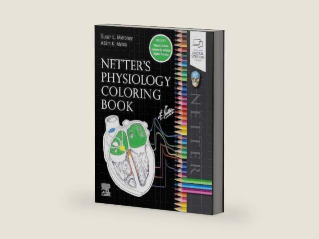 Netter's Physiology Coloring Book (Netter Basic Science) by Susan Mulroney PhD | barcode:9780323694636 | source:'9780323694636-right-three-quarter.jpg