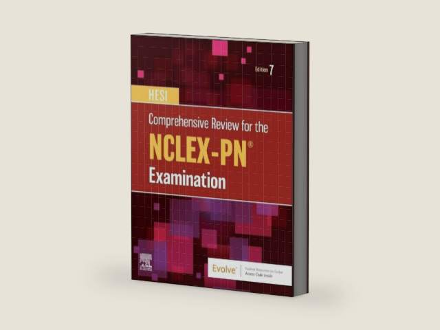 Comprehensive Review for the NCLEX-PN® Examination by HESI | barcode:9780323810326 | source:'9780323810326-right-three-quarter.jpg