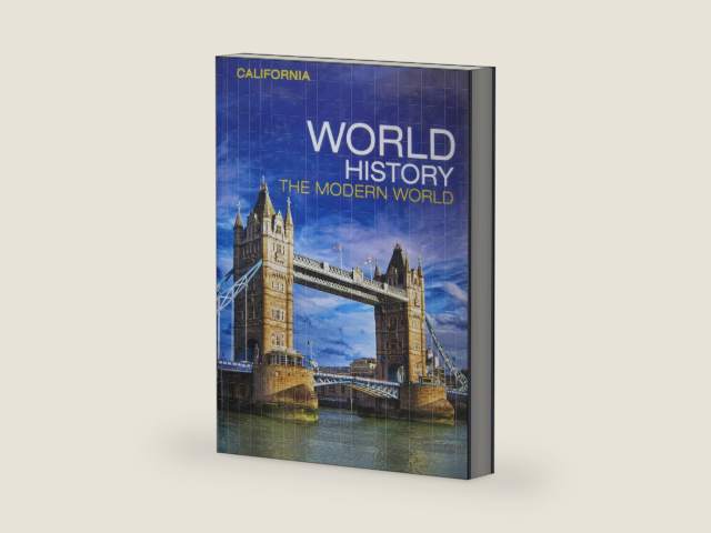California World History: The Modern World by Elisabeth Gaynor Ellis | barcode:9780328986903 | source:'9780328986903-right-three-quarter.jpg