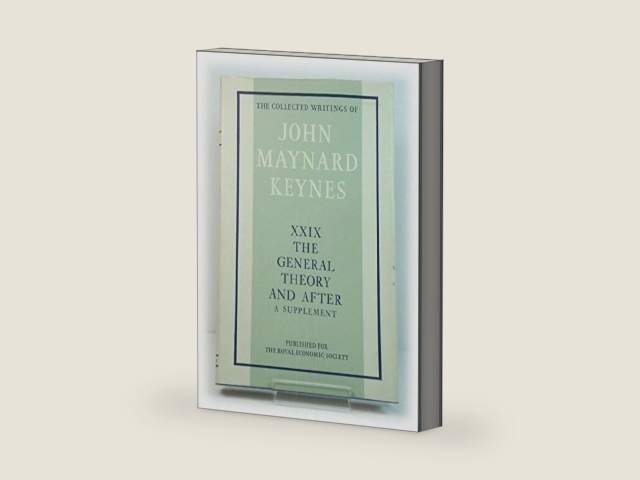 General Theory and After: v. 29: A Supplement (Collected works of Keynes) by John Maynard Keynes | barcode:9780333241738 | source:'9780333241738-right-three-quarter.jpg