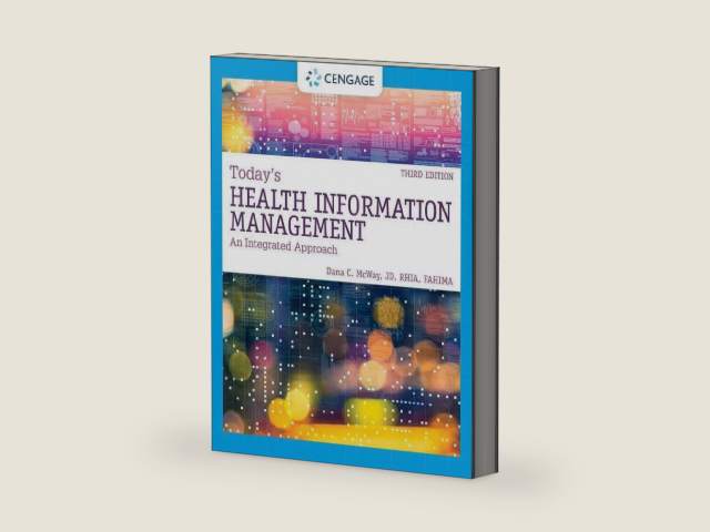 Today's Health Information Management: An Integrated Approach by Dana McWay | barcode:9780357510087 | source:'9780357510087-right-three-quarter.jpg