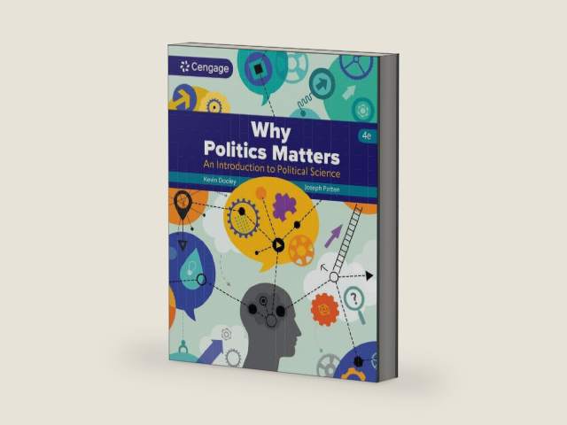 Why Politics Matters: An Introduction to Political Science by Kevin Dooley | barcode:9780357987384 | source:'9780357987384-right-three-quarter.jpg