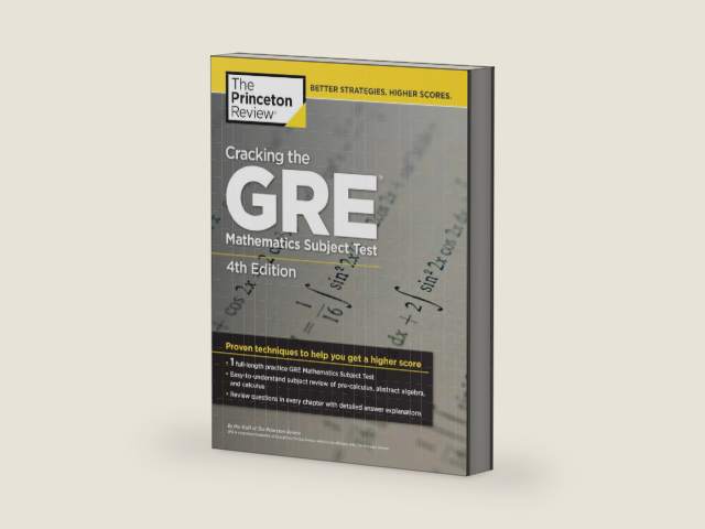 Cracking the GRE Mathematics Subject Test, 4th Edition by Steven A. Leduc | barcode:9780375429729 | source:'9780375429729-right-three-quarter.jpg