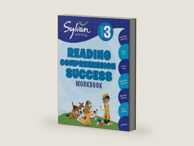 3rd Grade Reading Comprehension Success Workbook: Predicting and Confirming, Picture Clues, Context Clues, Problems and Solutions, Main Ideas and ... and More (Sylvan Language Arts Workbooks) by Sylvan Learning | barcode:9780375430008 | source:'9780375430008-right-three-quarter.jpg