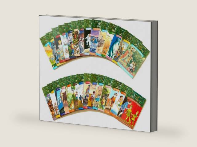 Magic Tree House Books 1-28 Boxed Set by Mary Pope Osborne | barcode:9780375849916 | source:'9780375849916-3-right-three-quarter.jpg