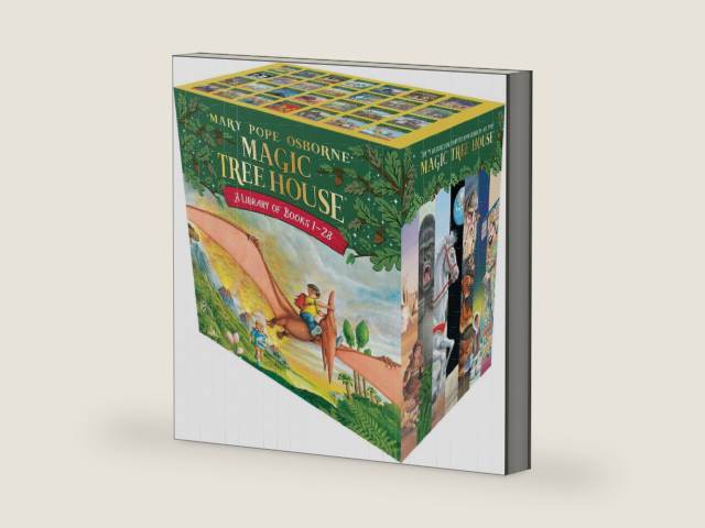 Magic Tree House Books 1-28 Boxed Set by Mary Pope Osborne | barcode:9780375849916 | source:'9780375849916-right-three-quarter.jpg