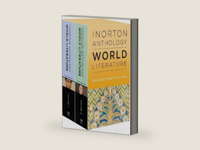 The Norton Anthology of World Literature: Shorter Edition by Martin Puchner | barcode:9780393656022 | source:'9780393656022-right-three-quarter.jpg