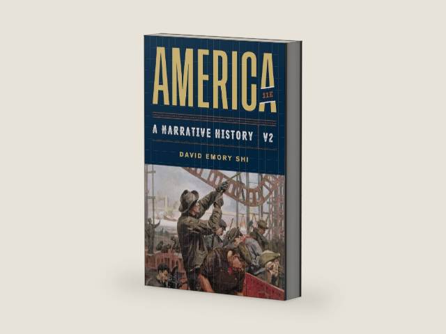 America: A Narrative History (2) by David Emory Shi | barcode:9780393668940 | source:'9780393668940-right-three-quarter.jpg