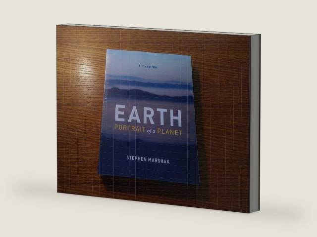 Earth: Portrait of a Planet (Fifth Edition) by Stephen Marshak | barcode:9780393937503 | source:'9780393937503-right-three-quarter.jpg