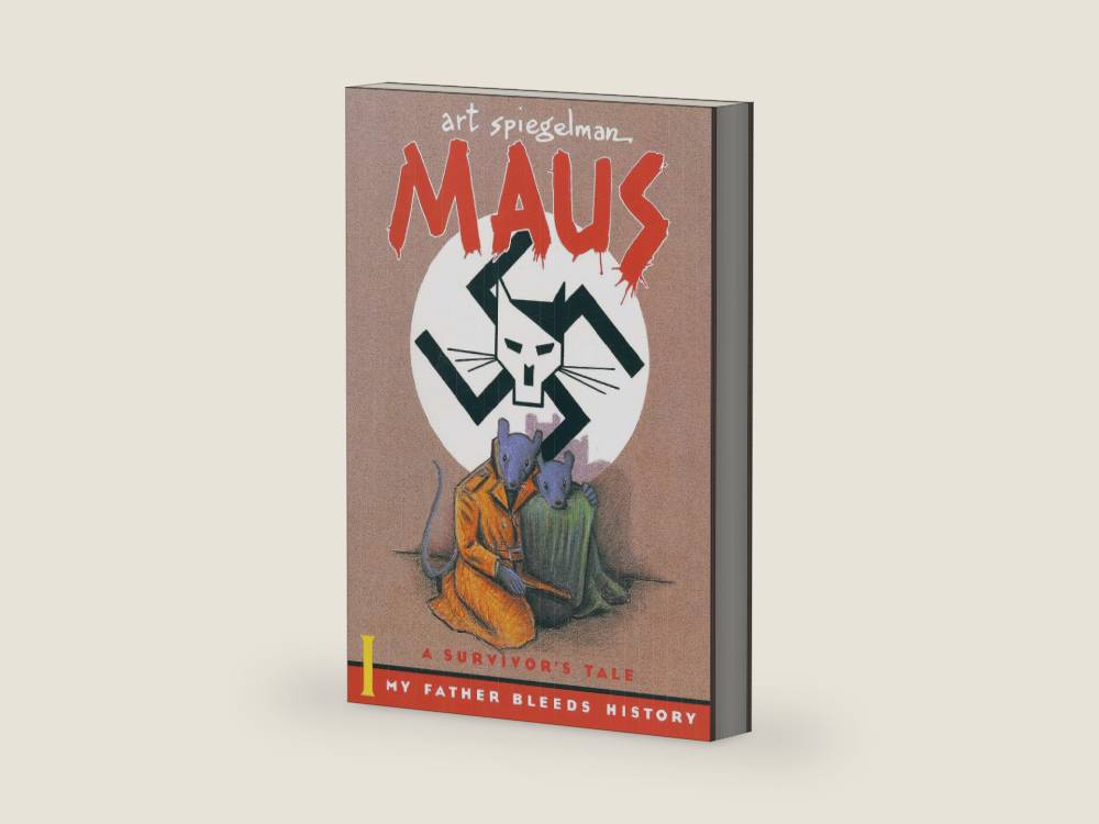 Maus I: A Survivor's Tale: My Father Bleeds History by Art Spiegelman | barcode:9780394747231 | source:'9780394747231-right-three-quarter.jpg
