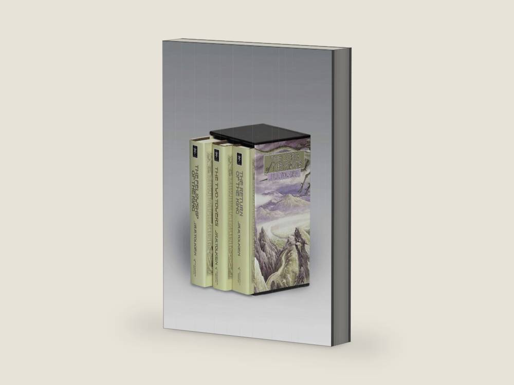 The Lord of the Rings Box Set: The Fellowship of the Ring, The Two Towers, The Return of the King by J.R.R. Tolkien | barcode:9780395489321 | source:'9780395489321-right-three-quarter.jpg