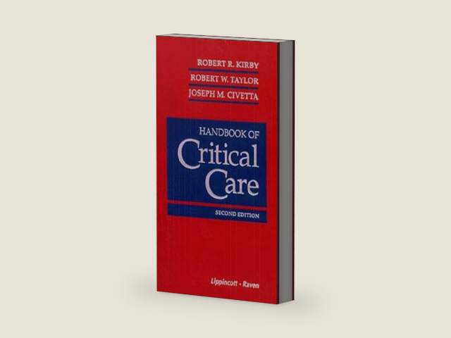 Handbook of Critical Care by Robert R. Kirby | barcode:9780397515974 | source:'9780397515974-right-three-quarter.jpg