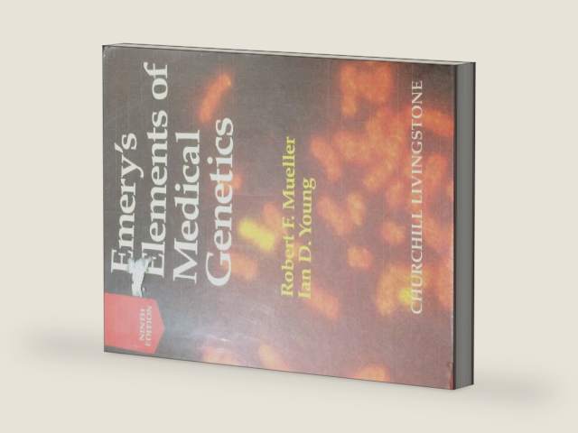 Emery's Elements of Medical Genetics: Robert F. Mueller, Ian D. Young ; Illustrator, Anna Durbin by Robert F. Mueller | barcode:9780443051753 | source:'9780443051753-right-three-quarter.jpg