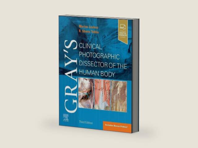 Gray's Clinical Photographic Dissector of the Human Body (Gray's Anatomy) by Marios Loukas MD PhD | barcode:9780443107092 | source:'9780443107092-right-three-quarter.jpg