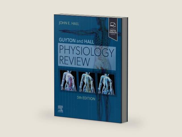 Guyton & Hall Physiology Review by John E. Hall PhD | barcode:9780443111037 | source:'9780443111037-right-three-quarter.jpg