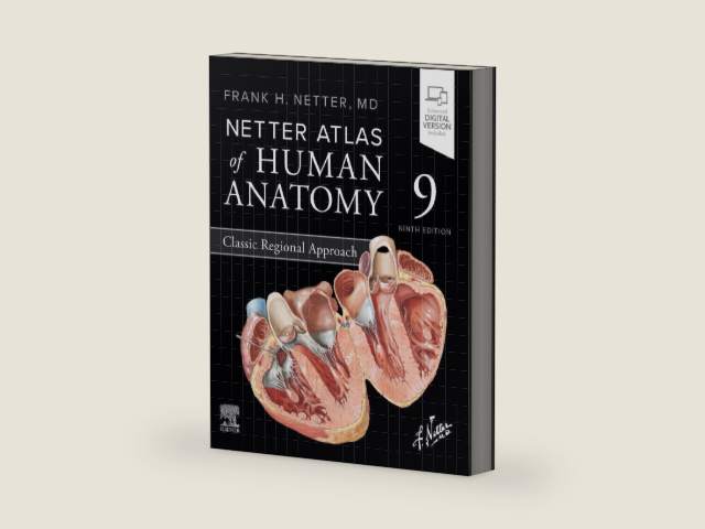 Netter Atlas of Human Anatomy: Classic Regional Approach (Netter Basic Science) by Frank H. Netter MD | barcode:9780443118685 | source:'9780443118685-right-three-quarter.jpg