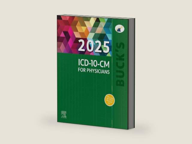 Buck's 2025 ICD-10-CM for Physicians (AMA Physician ICD-10-CM (Spiral)) by Elsevier Inc | barcode:9780443261510 | source:'9780443261510-right-three-quarter.jpg