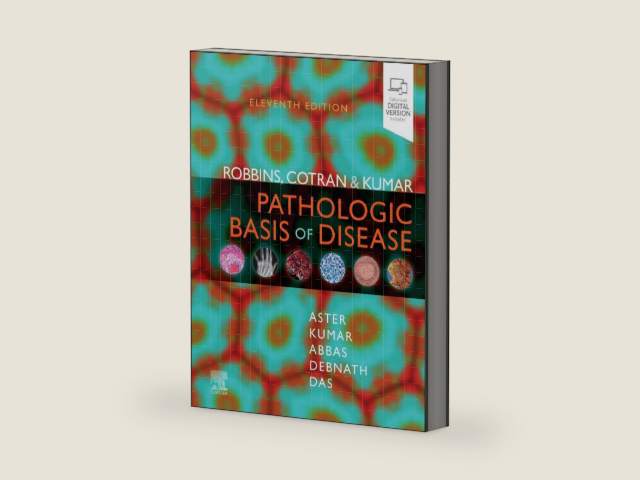 Robbins, Cotran & Kumar Pathologic Basis of Disease (Robbins Pathology) by Vinay Kumar MBBS MD FRCPath | barcode:9780443264528 | source:'9780443264528-right-three-quarter.jpg